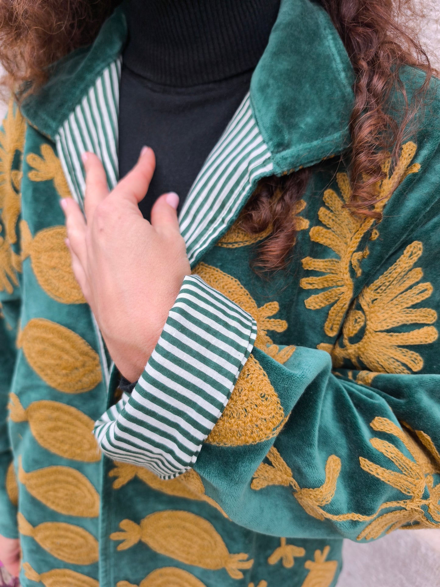 Giacca Velluto Suzani India 16S