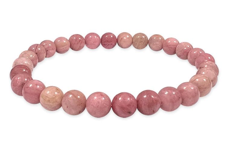 Bracciale elasticizzato pietre dure rhodonite australia 8 mm