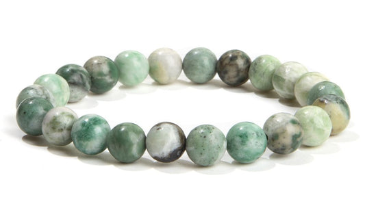 Bracciale elasticizzato pietre dure Serpentino Cina