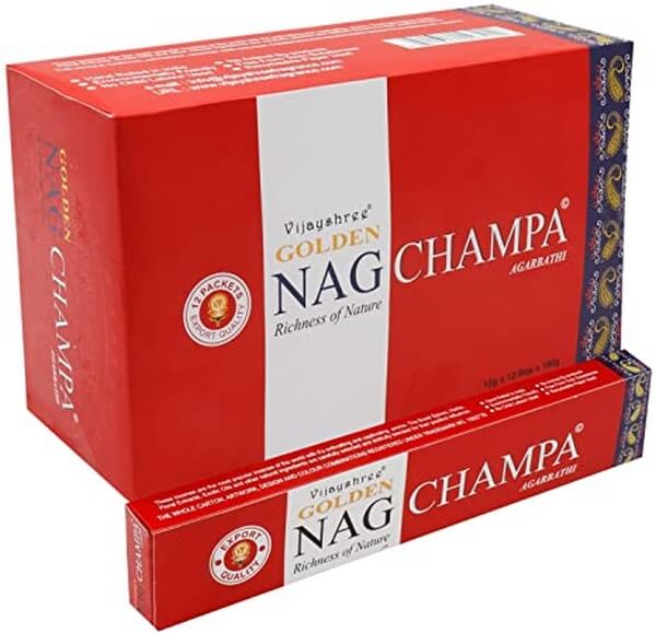 Incenso astuccio Golden Nag Champa 15 grammi