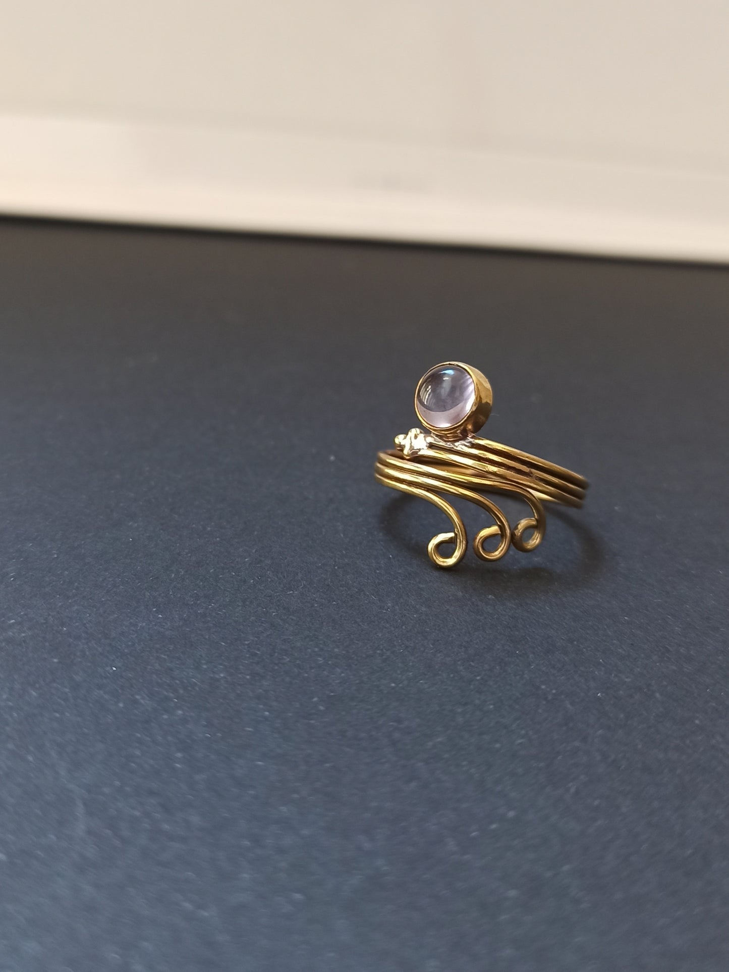 Goldener Boho-Lockenring