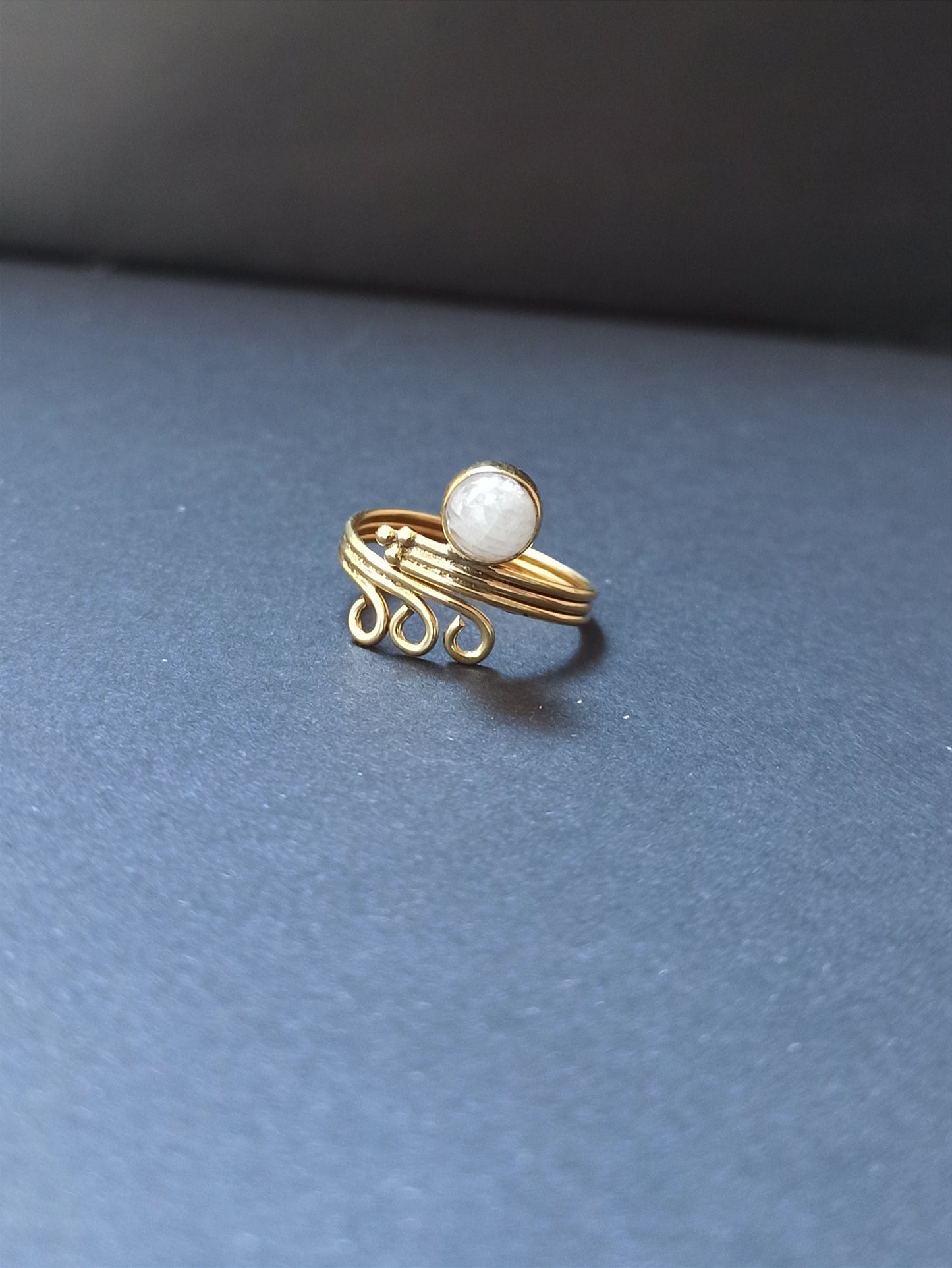 Goldener Boho-Lockenring