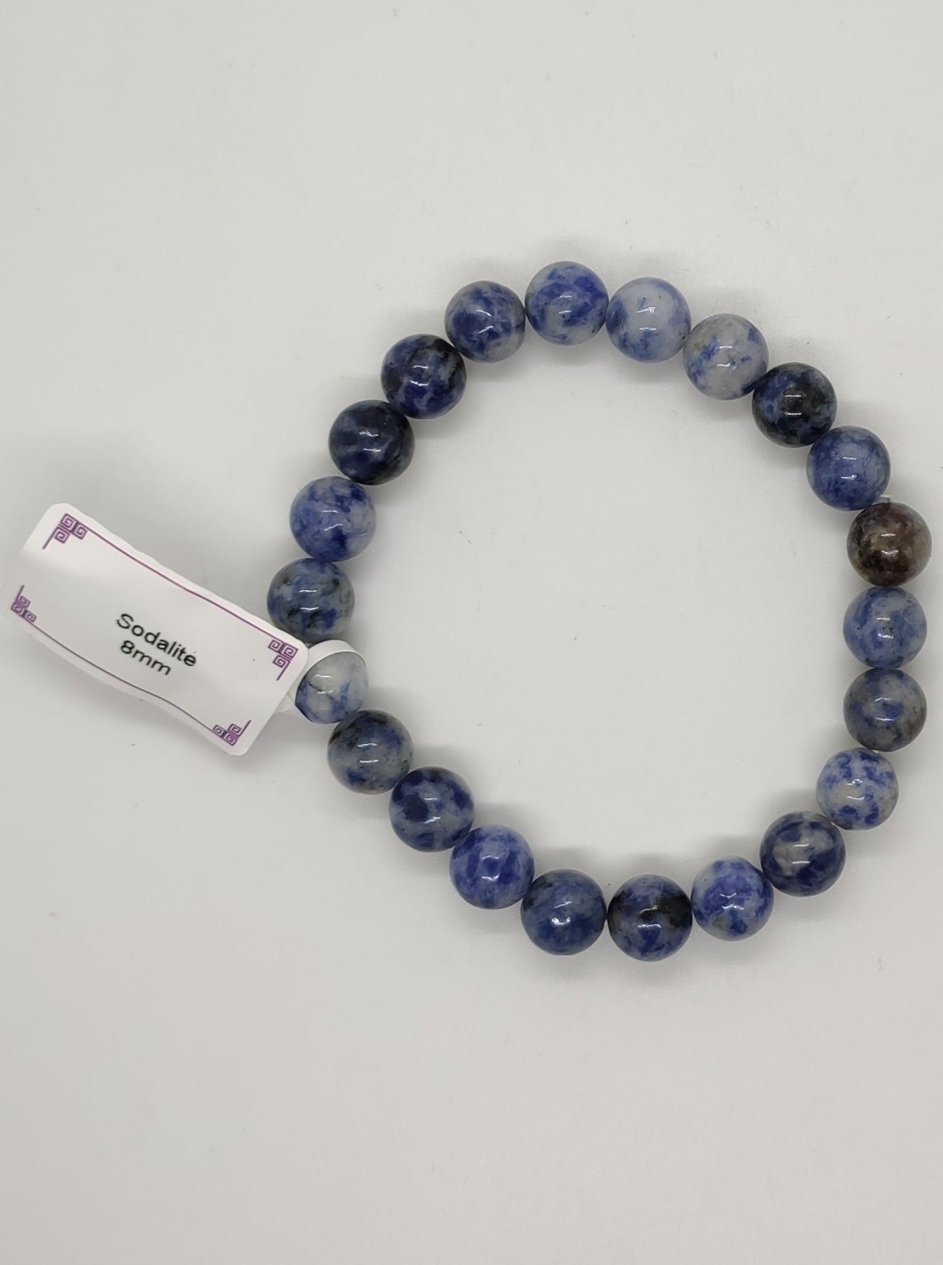 Sodalite hard stone stretch bracelet