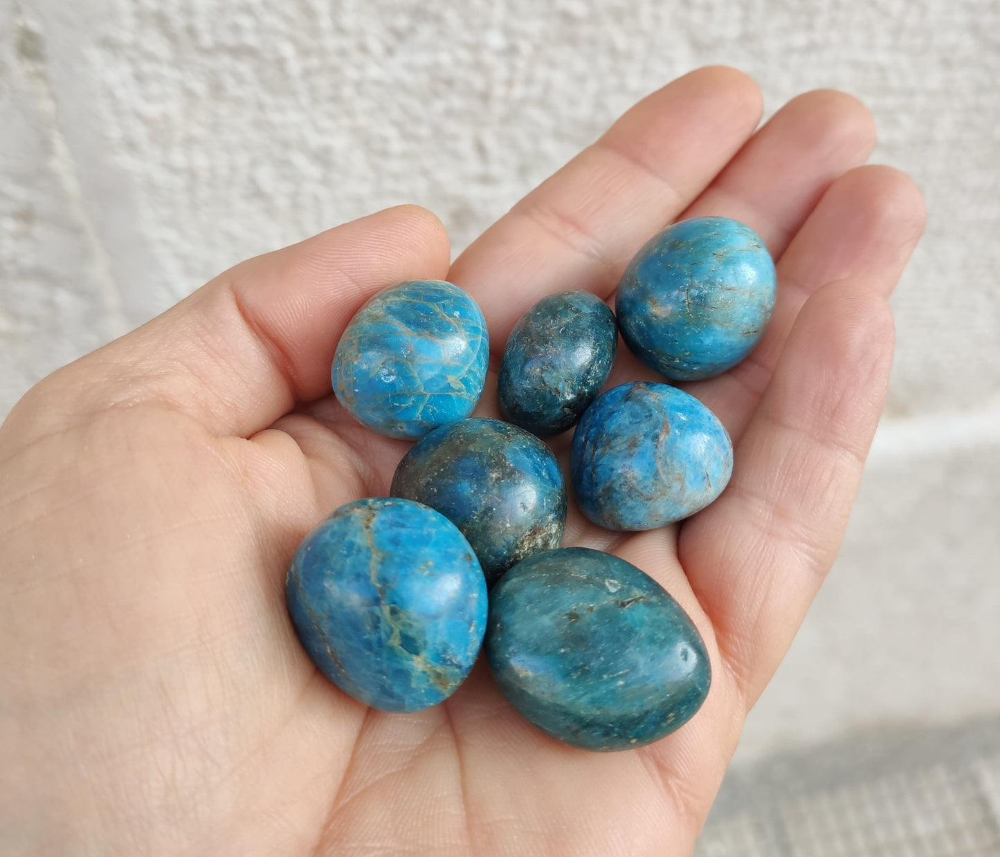 Apatit-Trommelstein-Einzelmineral