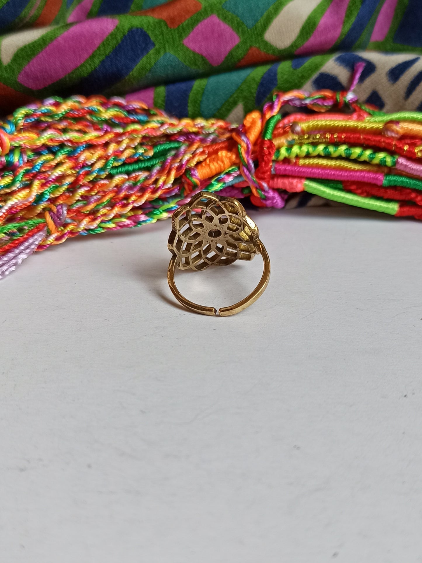 Goldener Boho-Ring, Krone des siebten Chakras, Sahasrara