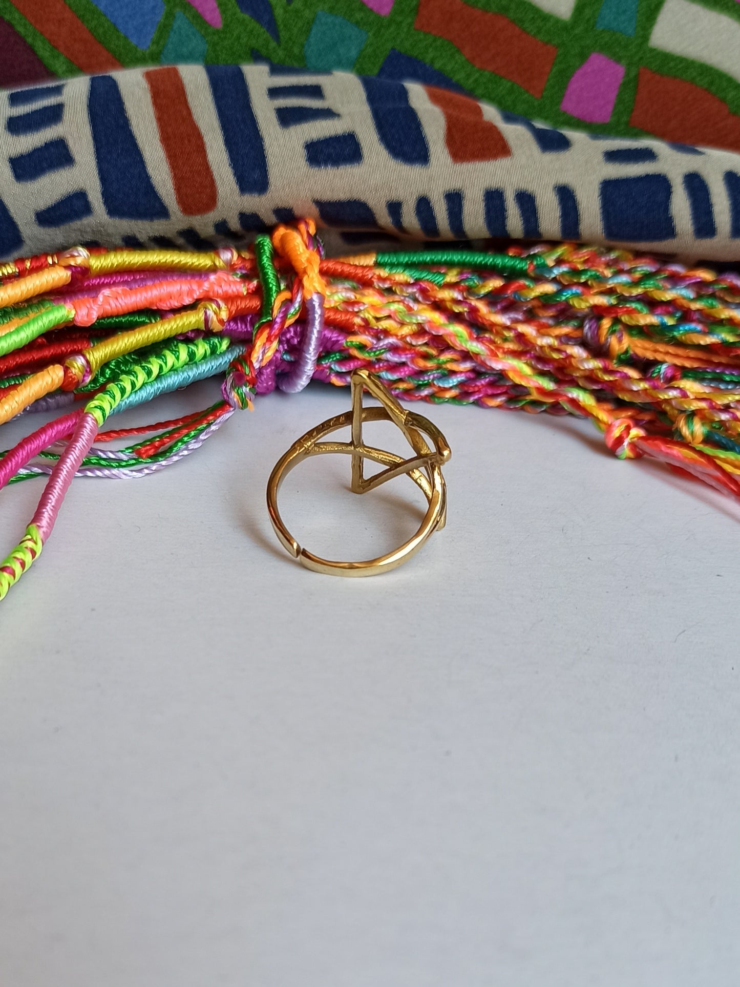 Goldener Stern-Boho-Ring