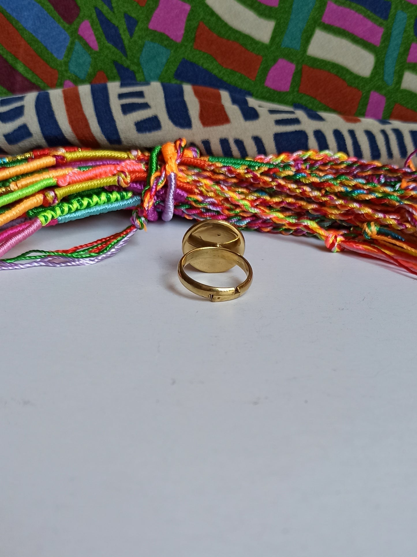 Goldener Kreis-Boho-Ring