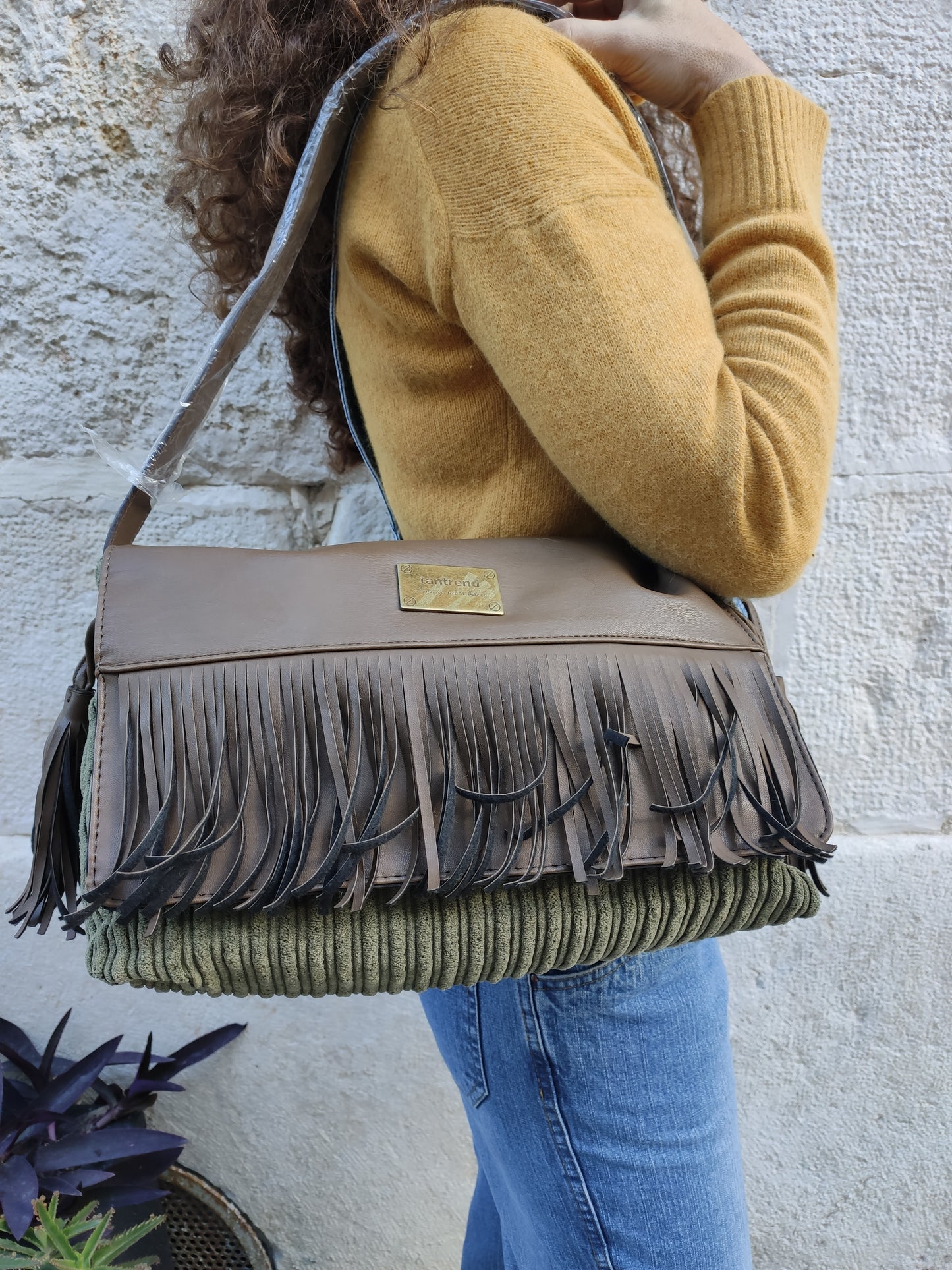 Borsa materiali misti TANTREND