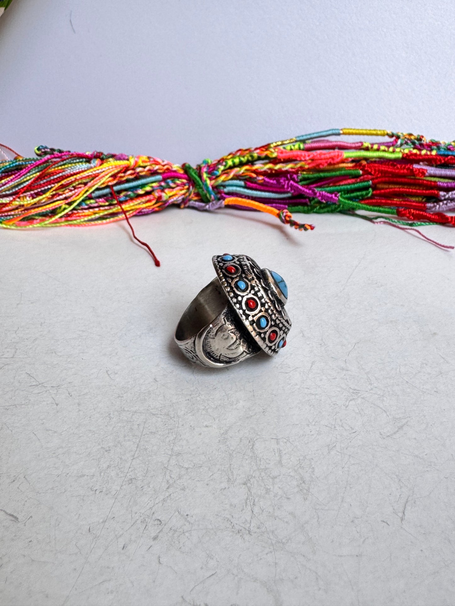 Anello vintage howlite misura 19