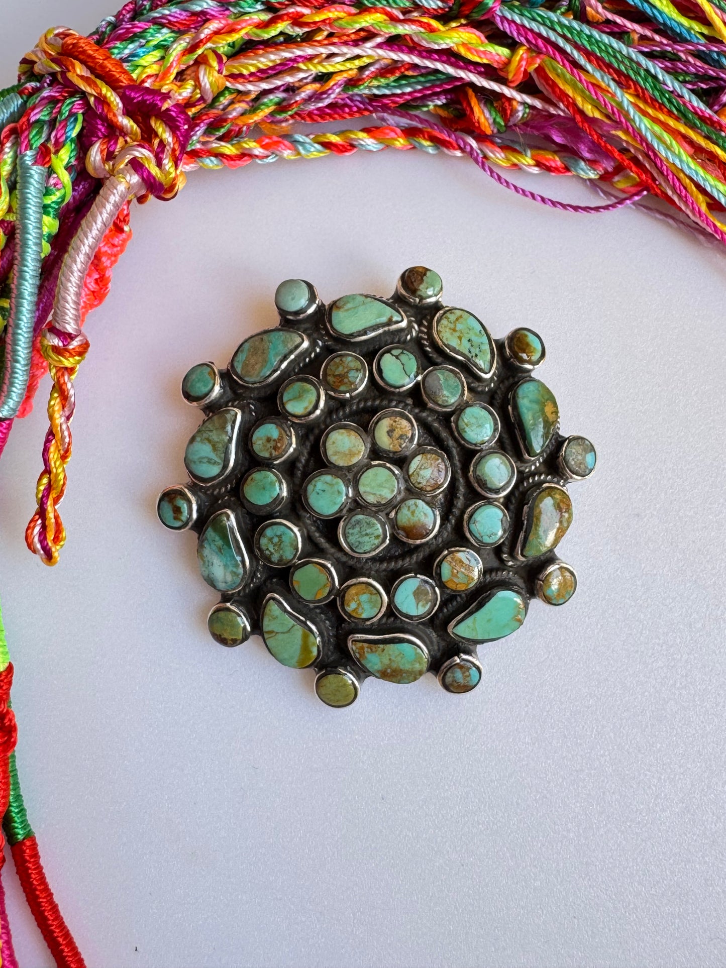 925 silver turquoise pendant F11