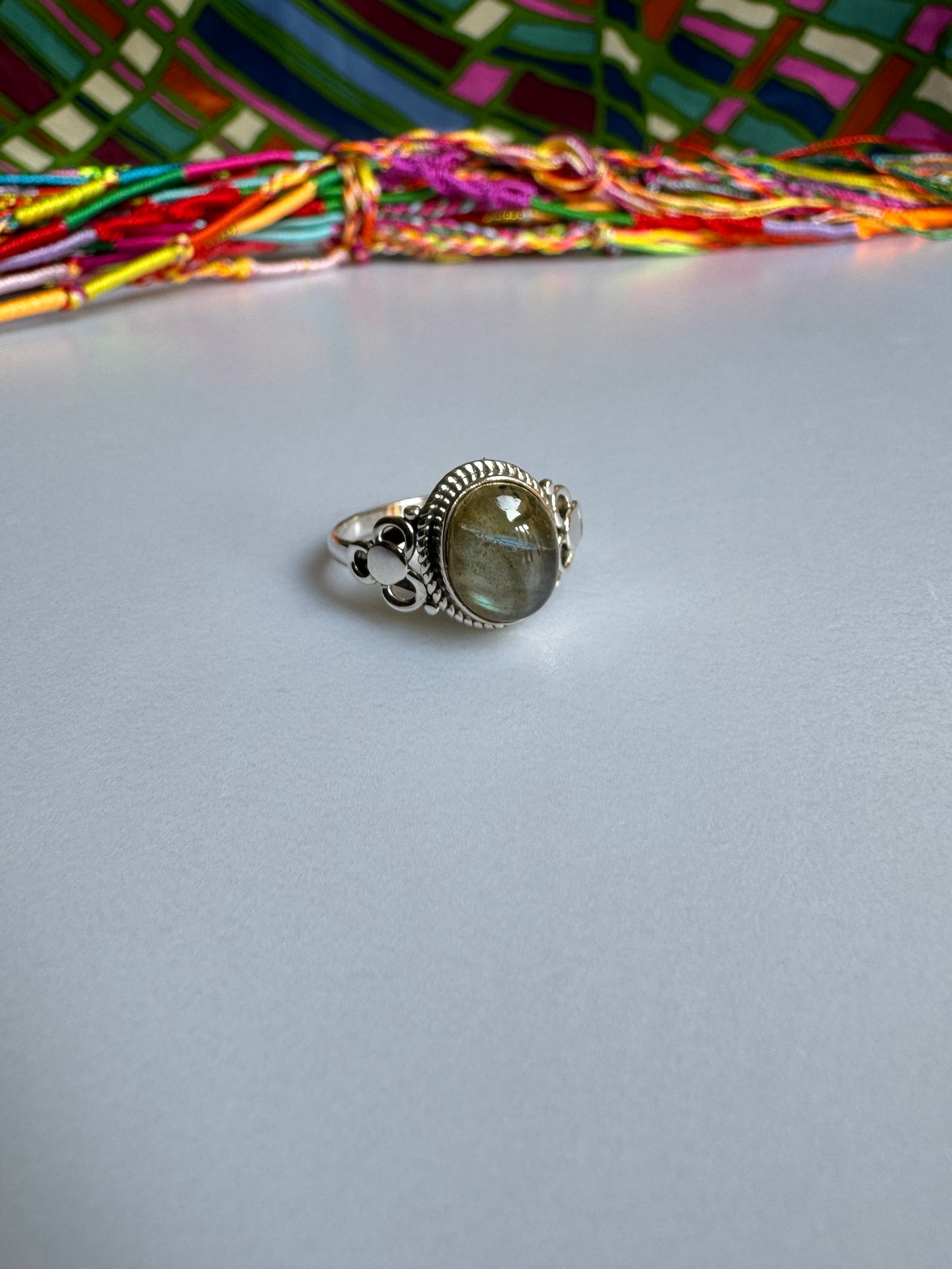 Labradorite Silver Ring Z30