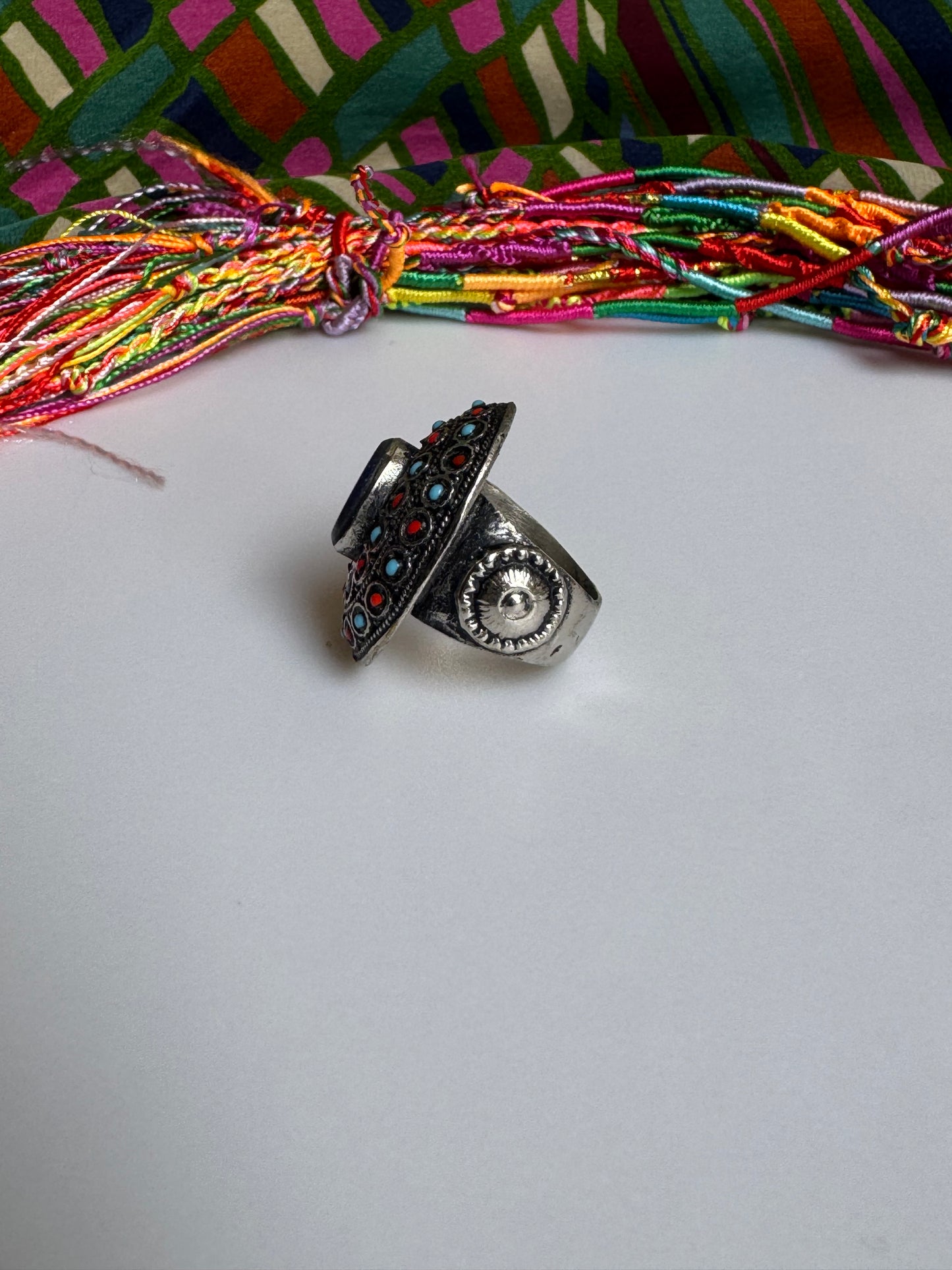 Anello antico pietra dura lapislazzuli vintage