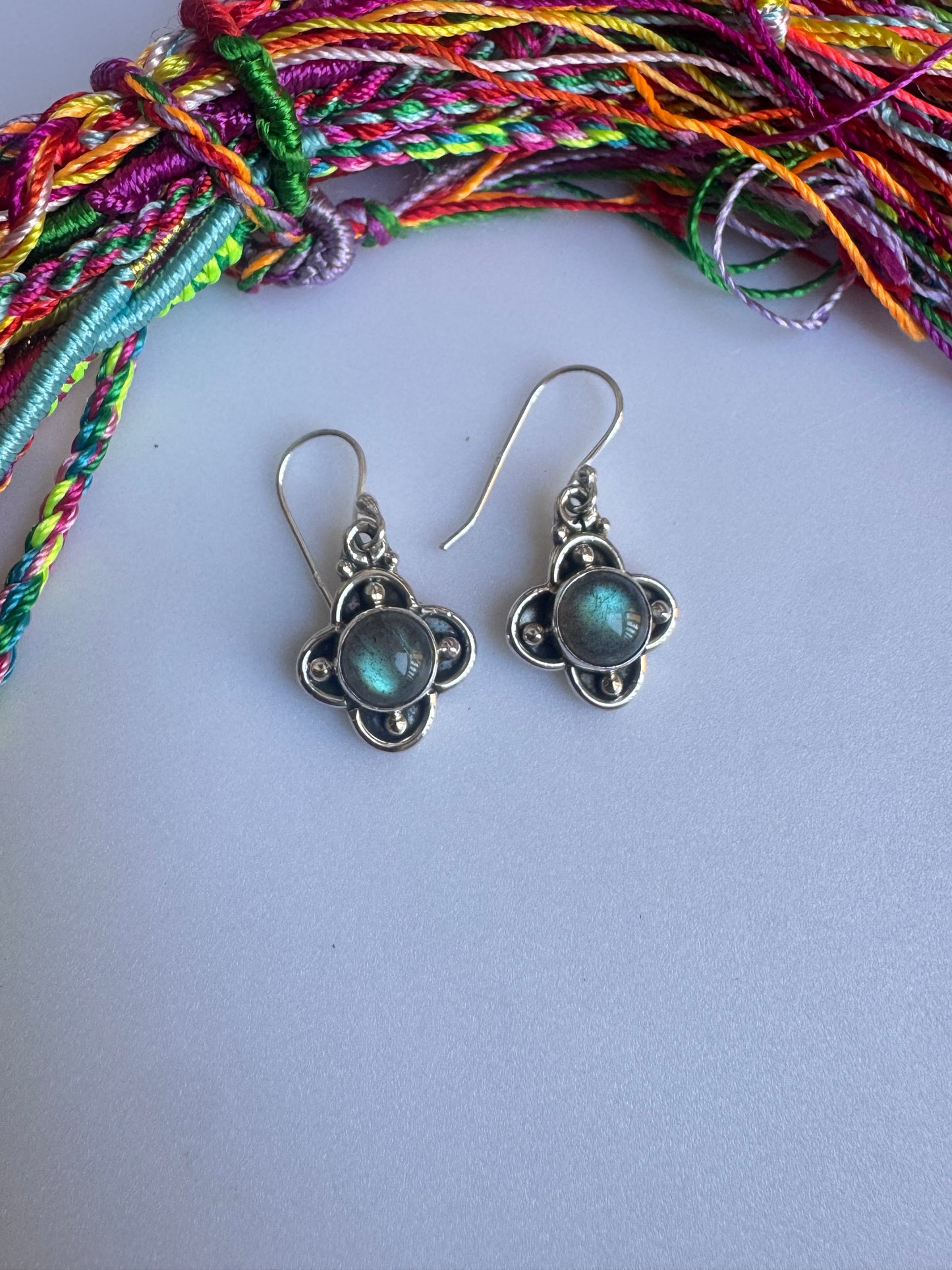 925 silver labradorite earrings R71