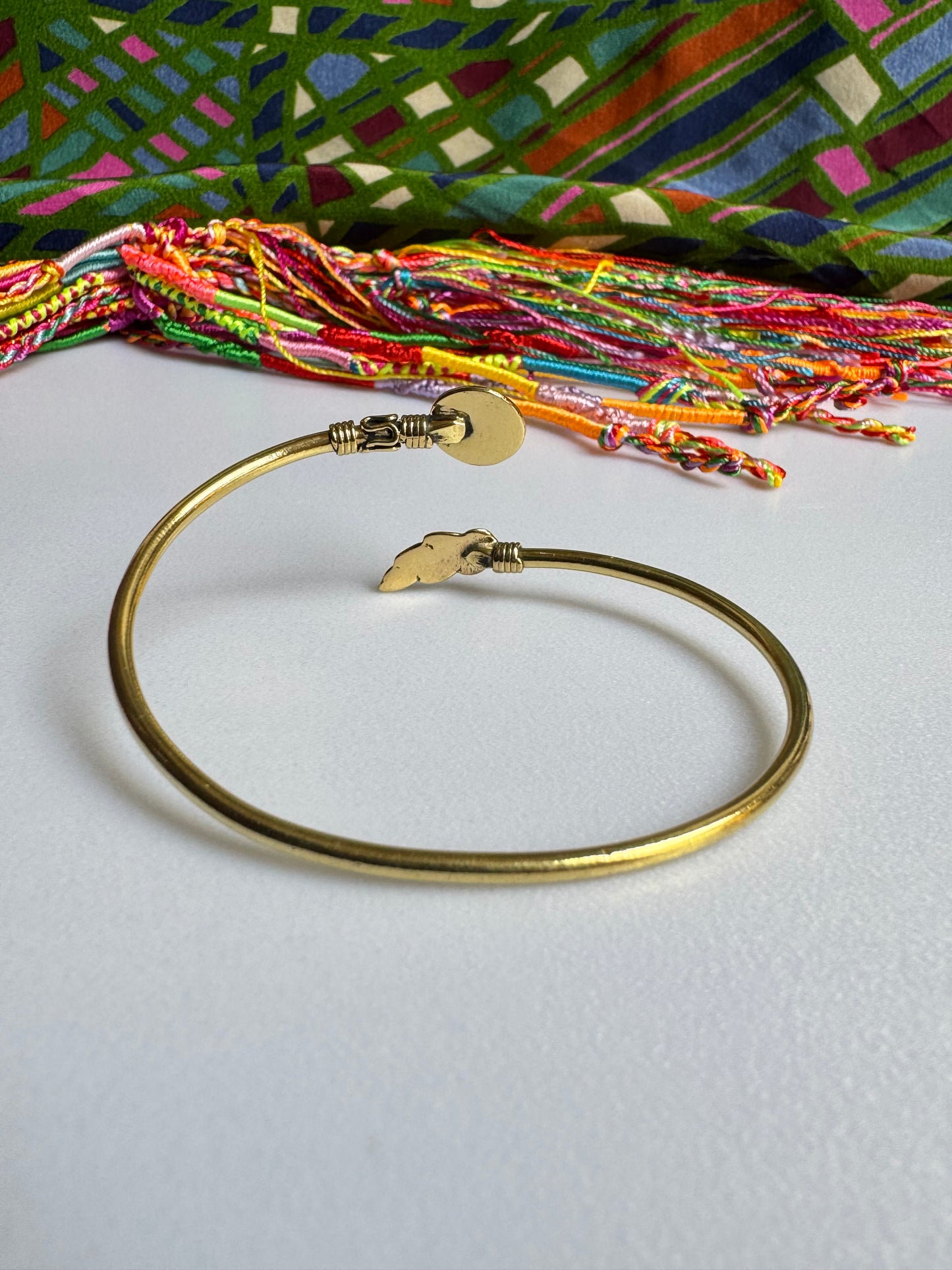 Turquoise golden boho bracelet