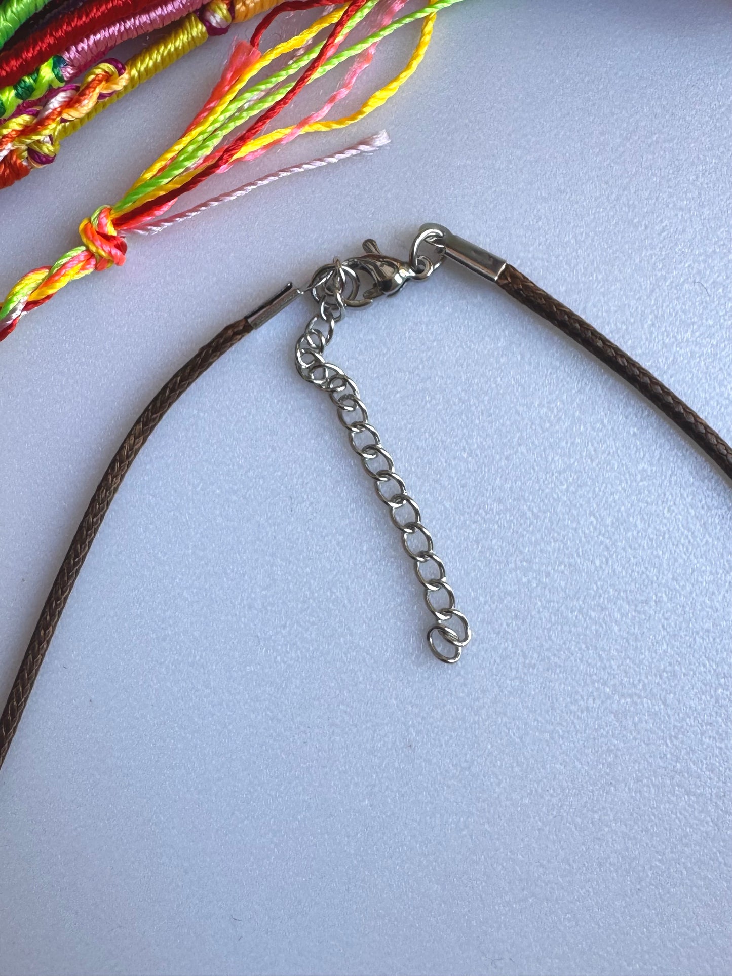 Moor's head tubular rubber necklace