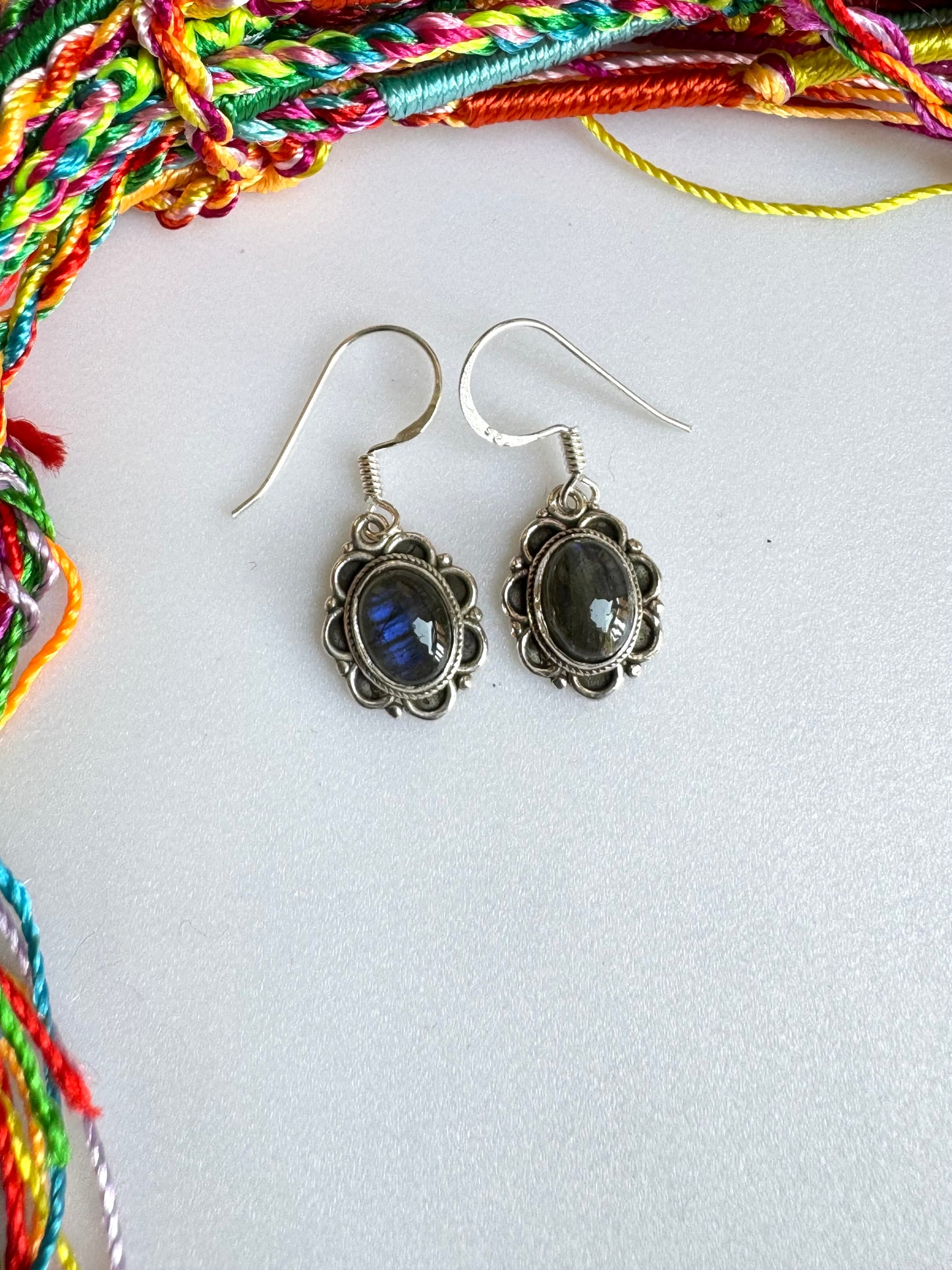 Orecchini argento 925 labradorite