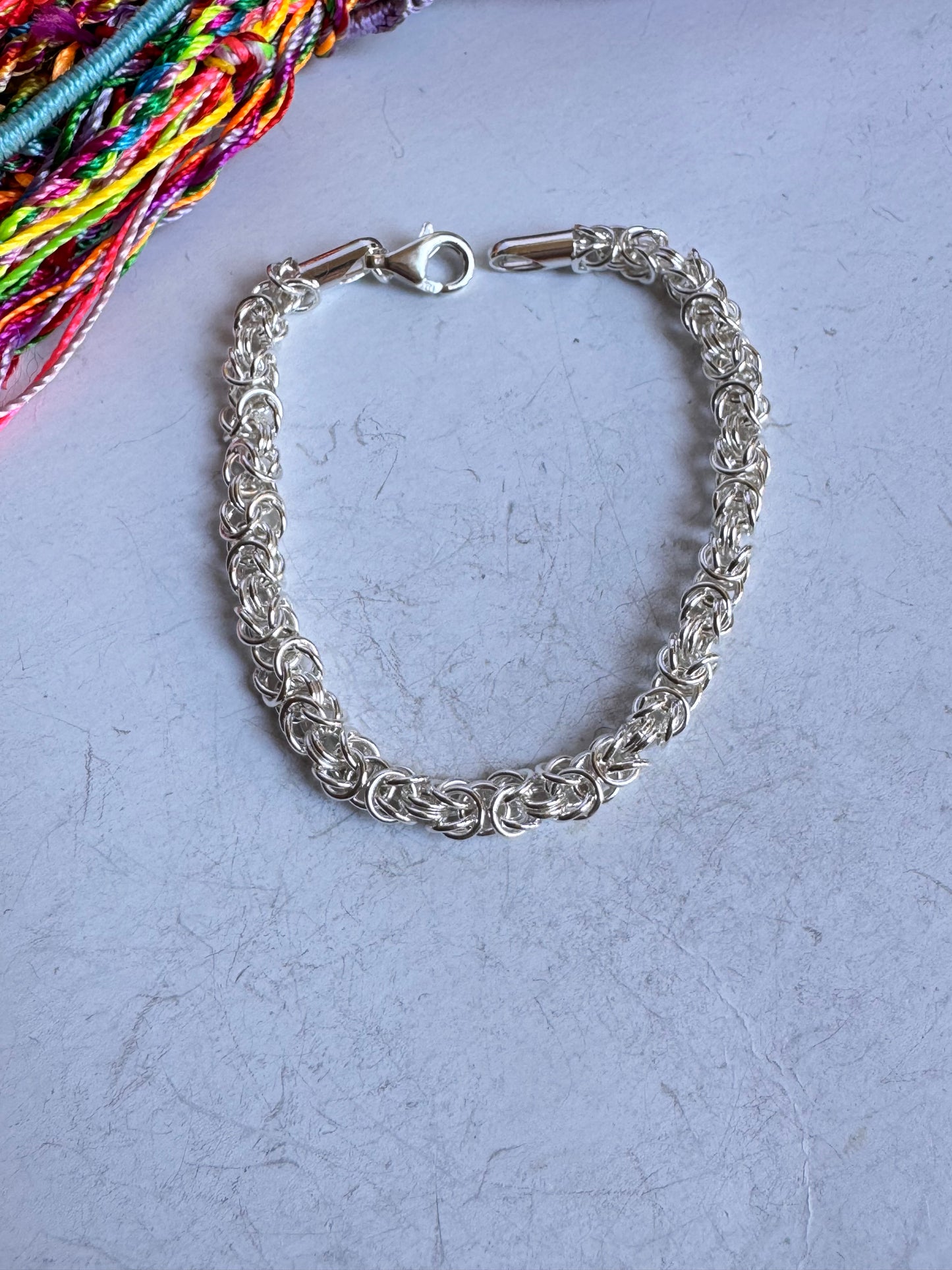 Bracciale argento 925 intreccio B1