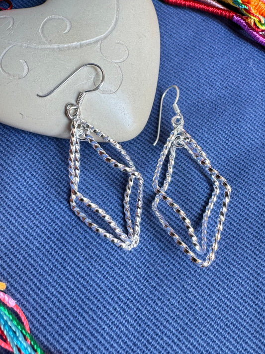 925 T3 silver earrings