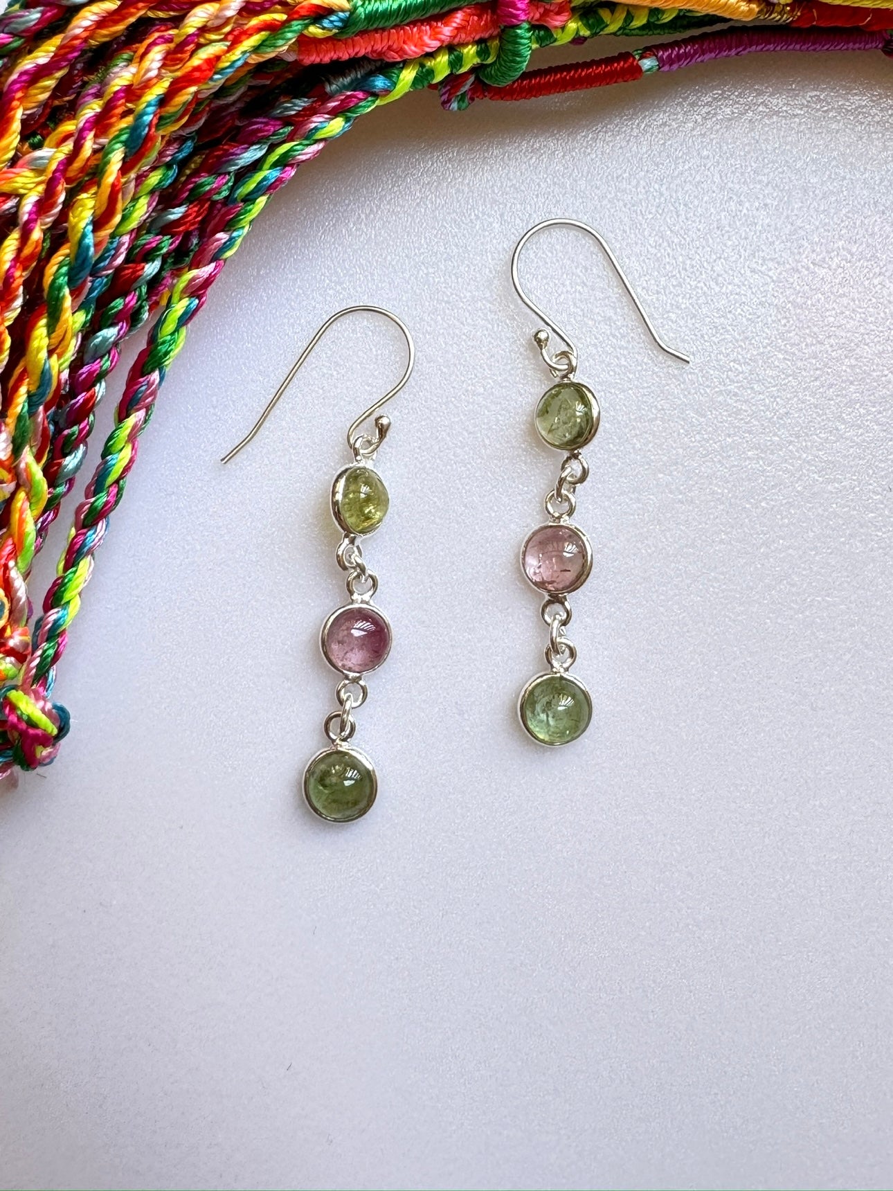 TO14 tourmaline 925 silver earrings