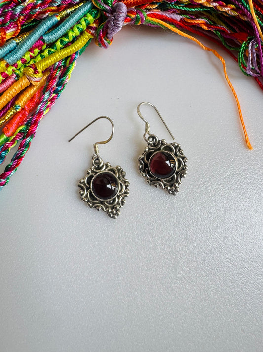 925 silver amethyst earrings R53