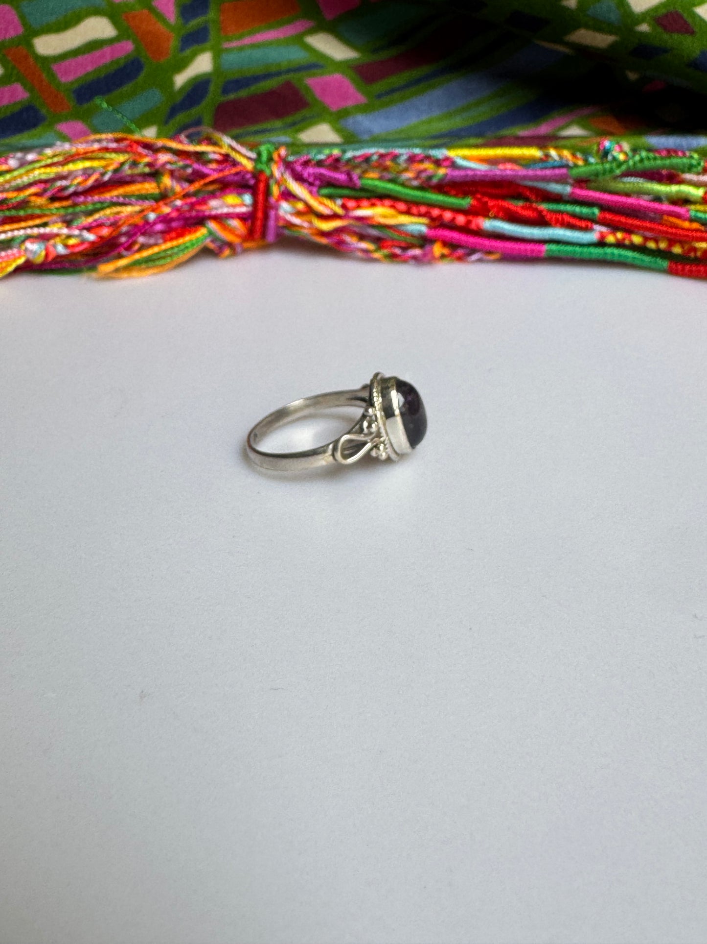 925 silver amethyst ring size 17 - 12A