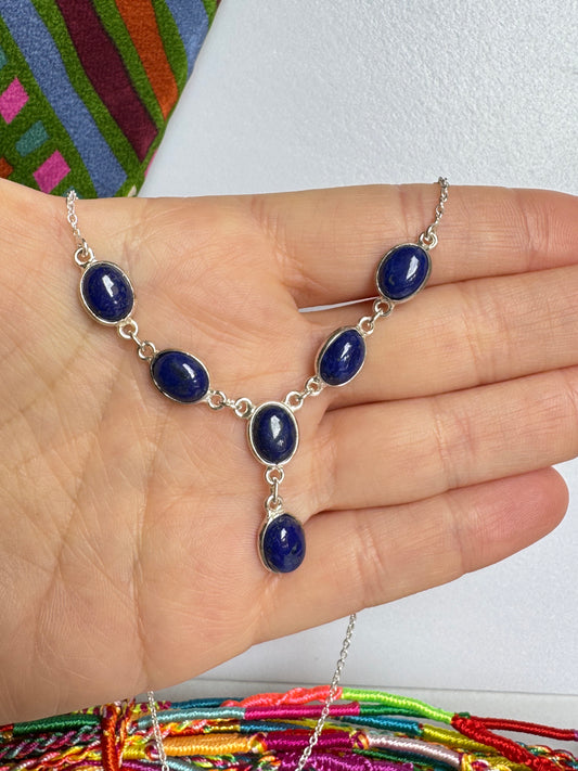 Collana argento 925 lapislazzuli