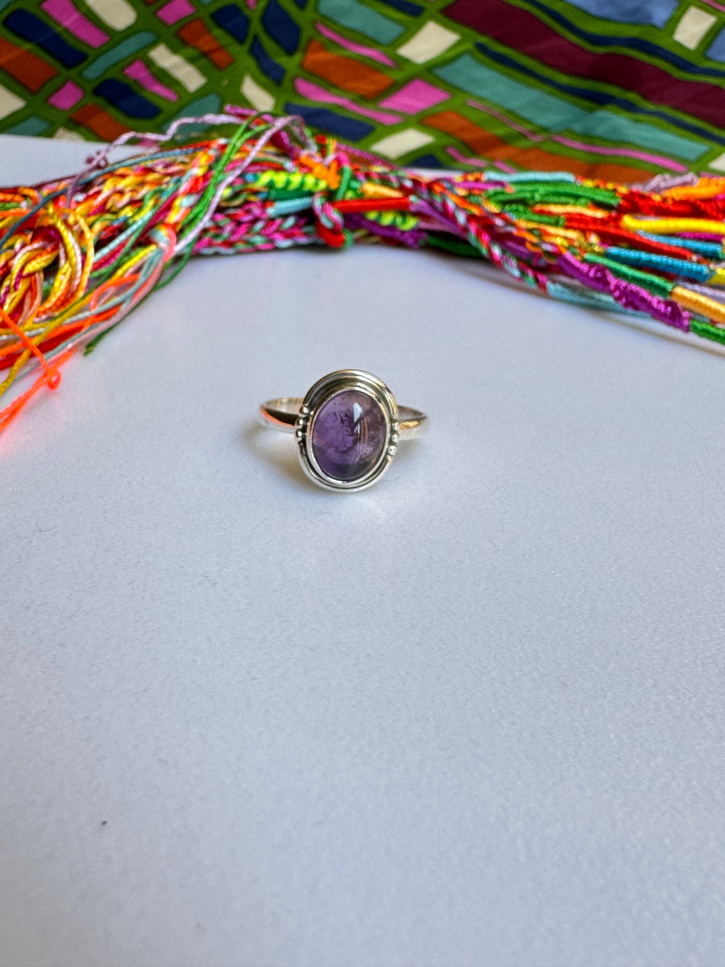 Amethyst Silver Ring T68