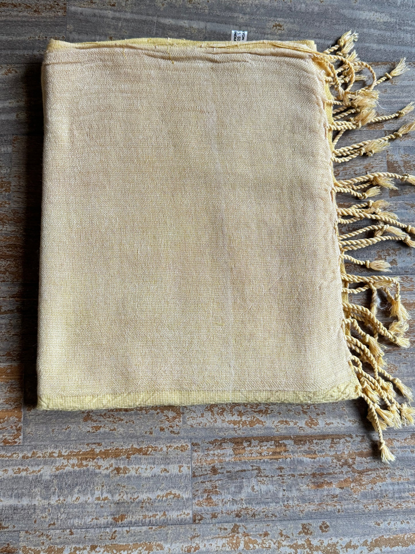 Pashmina scarf India yellow