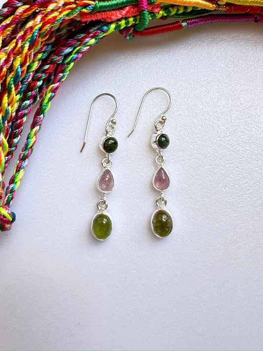 TO16 tourmaline 925 silver earrings