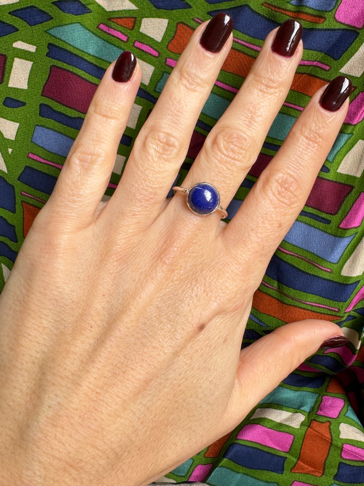 925 lapis lazuli P16 silver ring