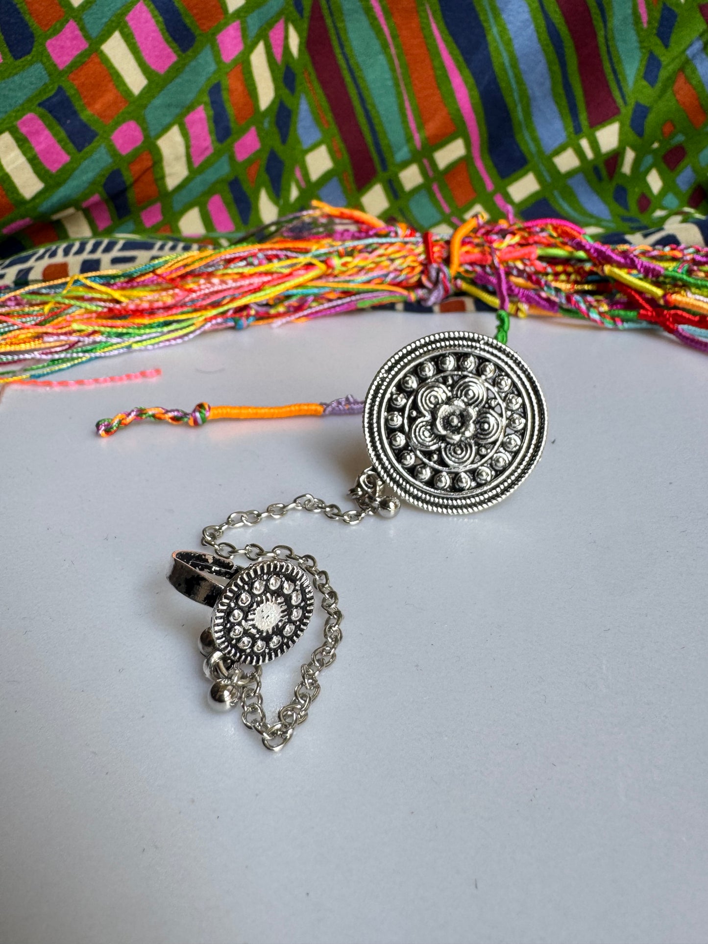 Antique vintage double ring