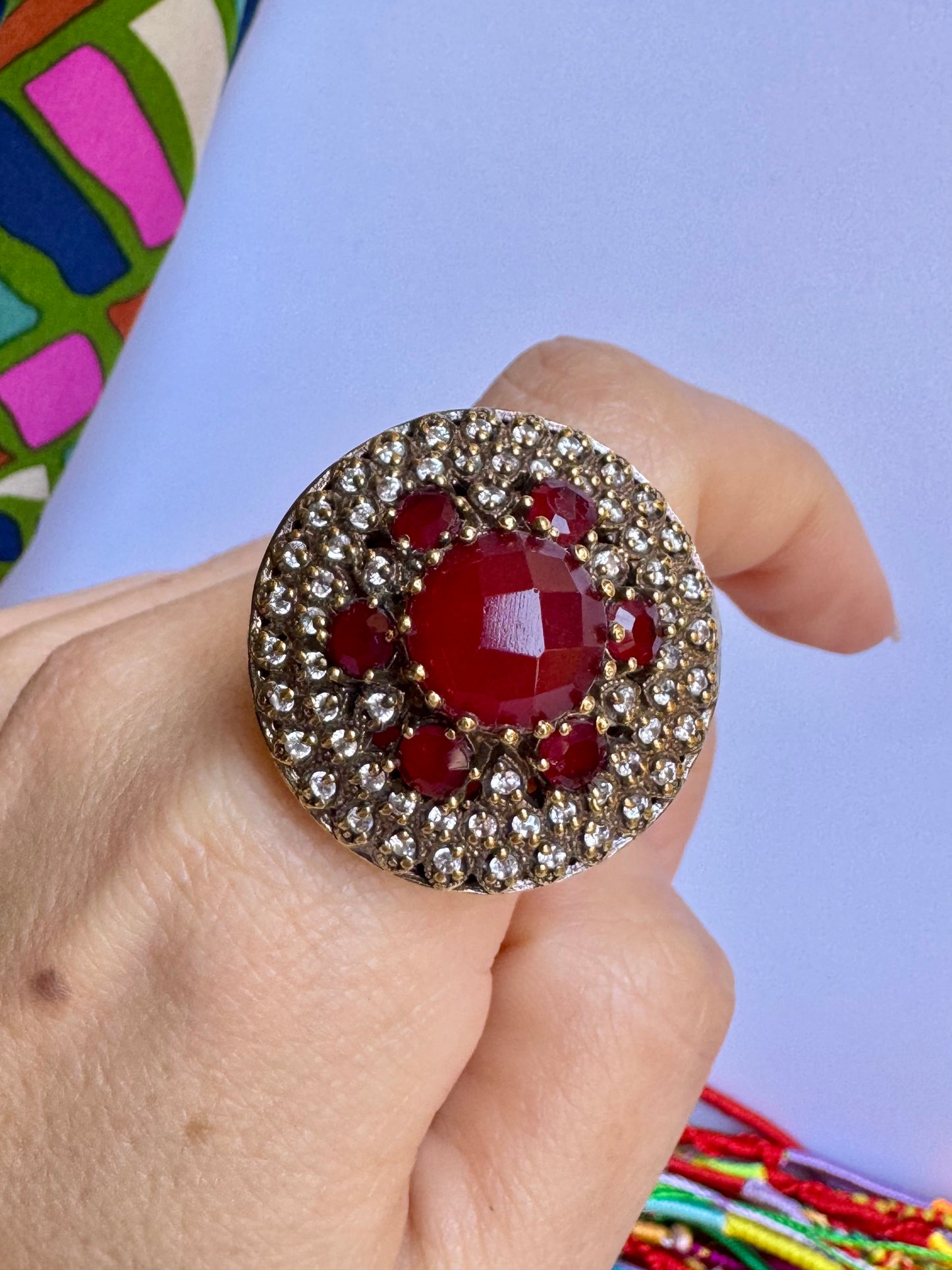 Anello design vintage misura 22