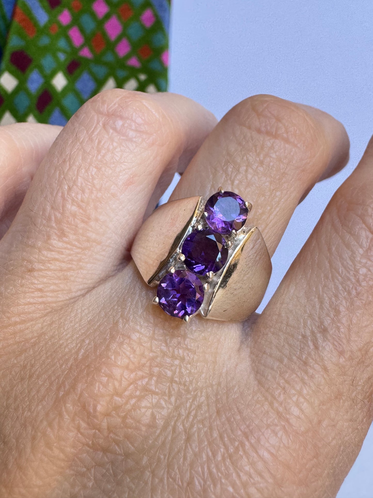 Anello argento 925 ametista misura 16/17 - 24A
