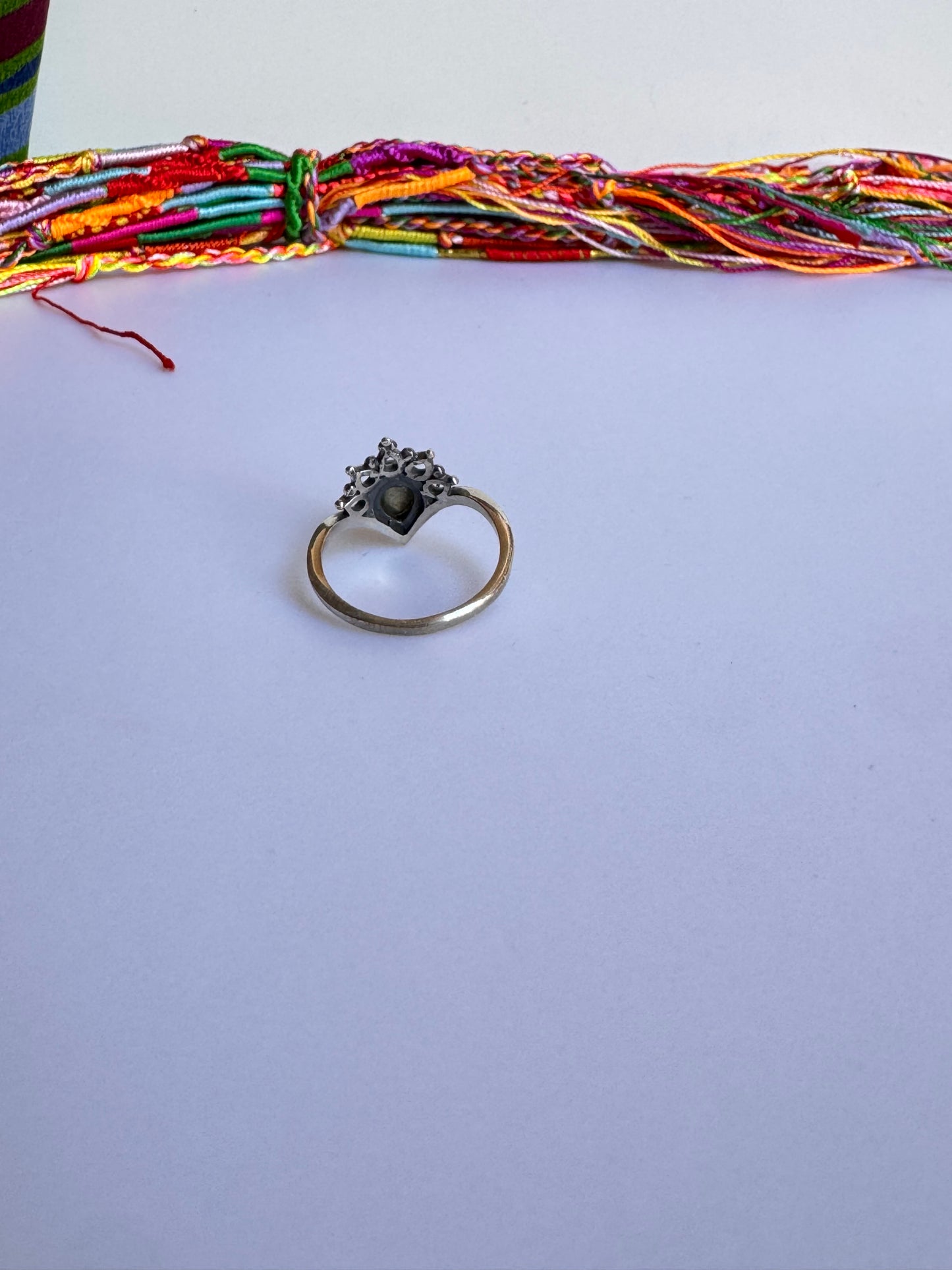 Anello argento 925 labradorite misura 17 - 7LAB