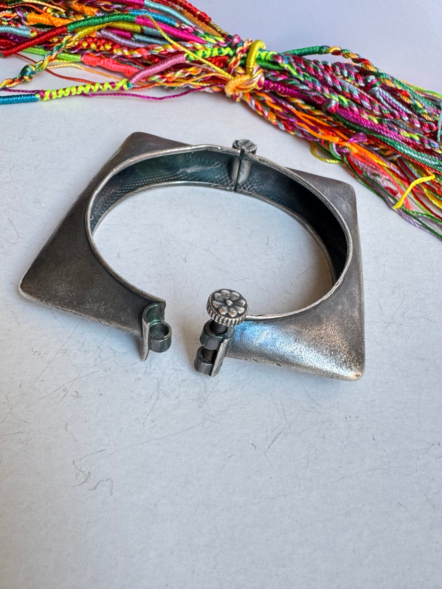 Bracciale bangle argentato
