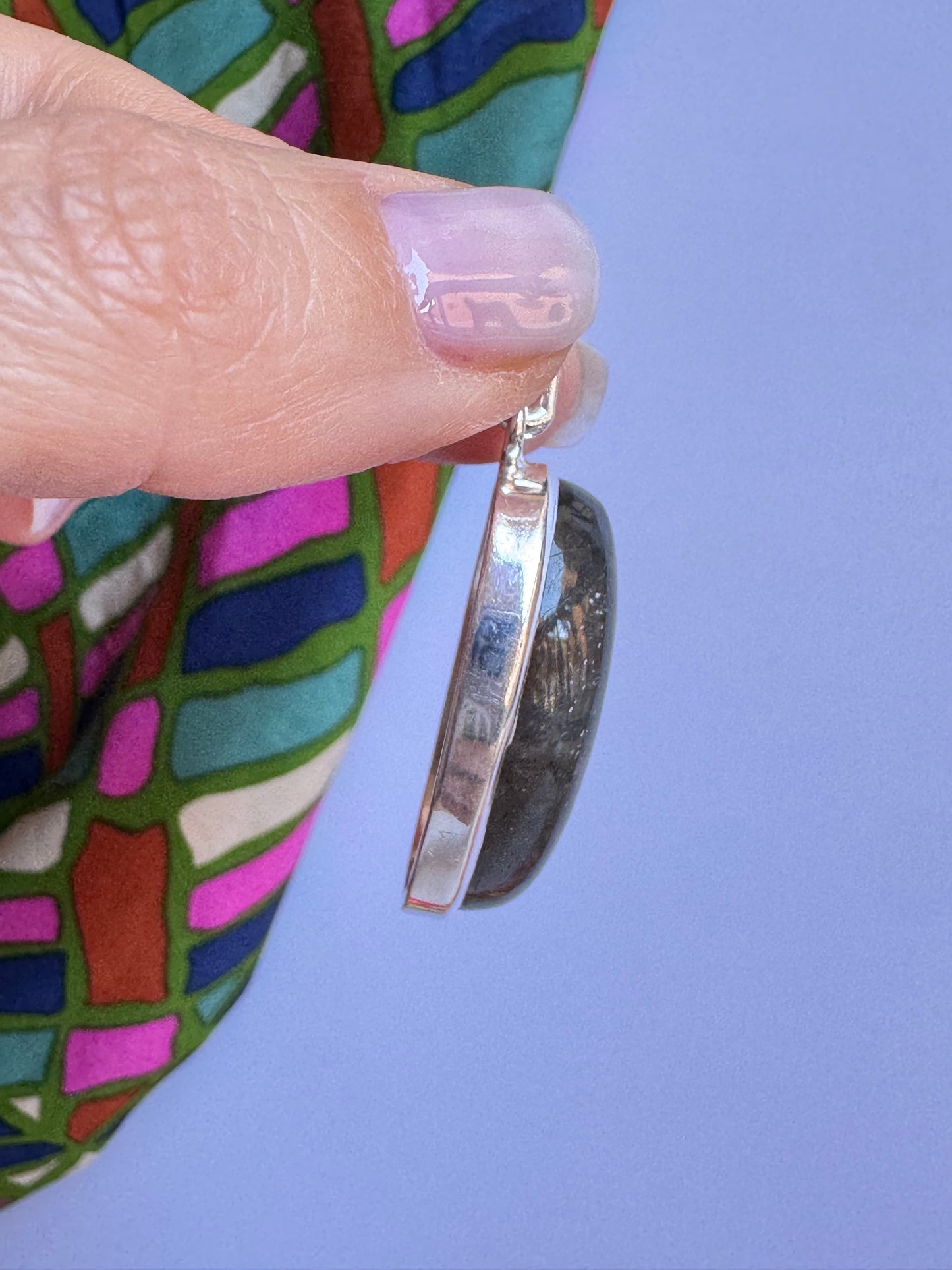 Ciondolo pendente argento 925 labradorite 11K