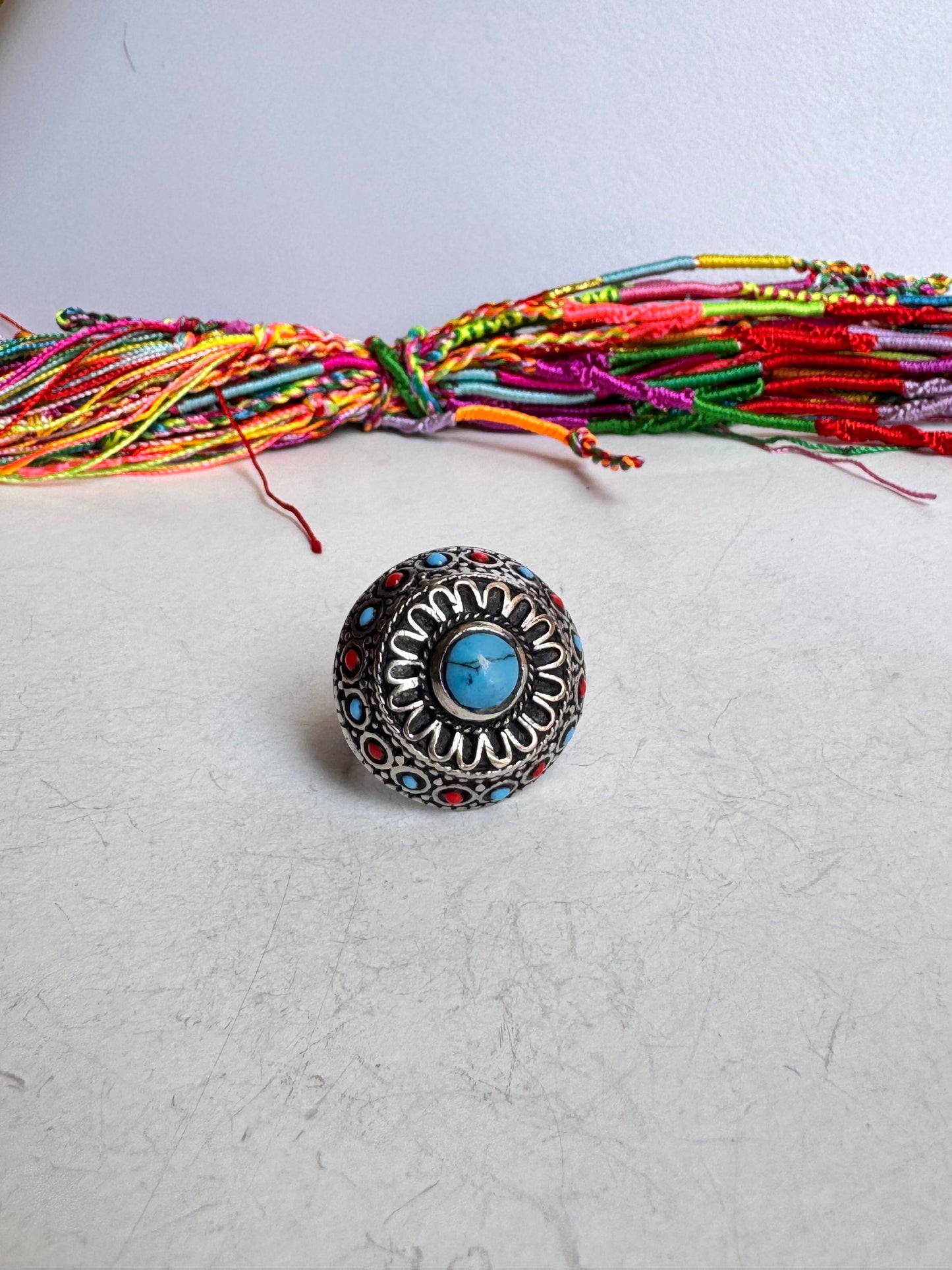 Anello vintage howlite misura 19