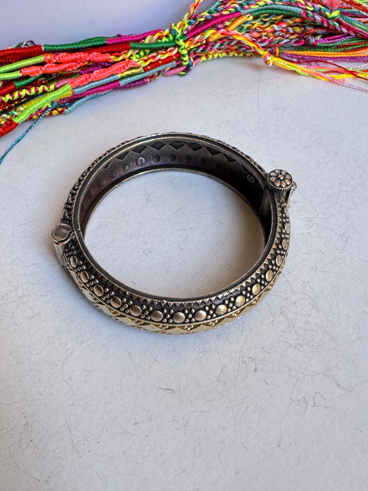 Bracciale bangle argentato