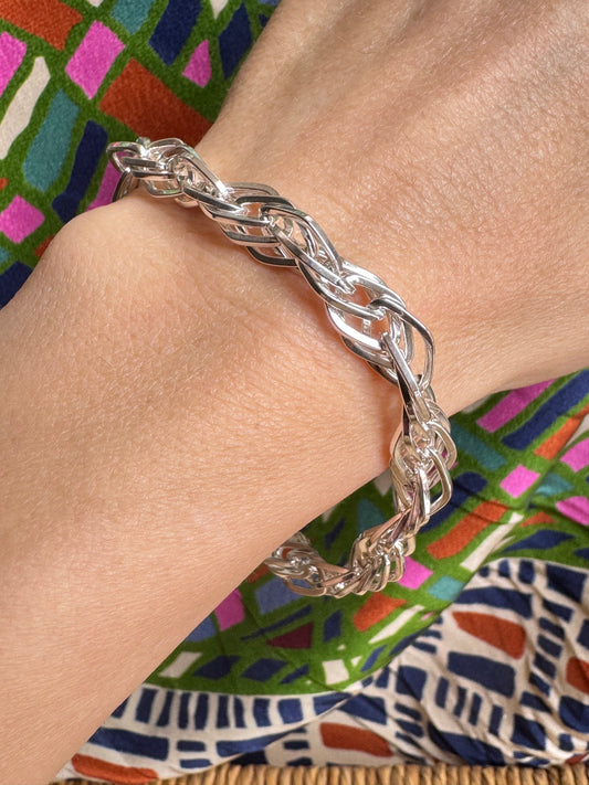 925 Silber geflochtenes Armband B40