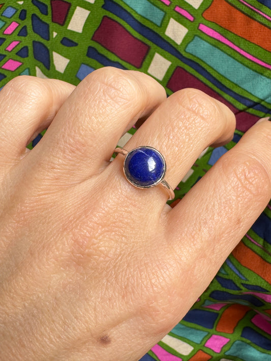 925 lapis lazuli P16 silver ring