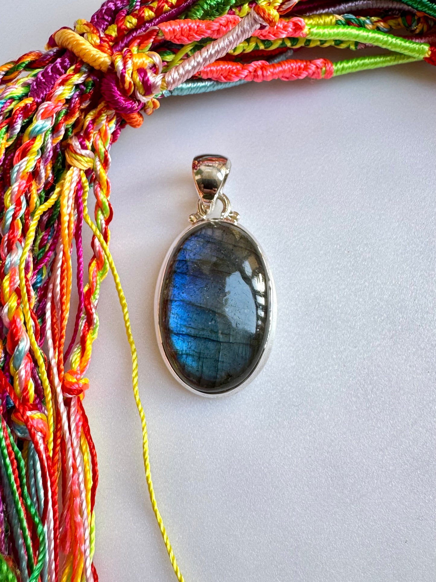 Ciondolo argento 925 labradorite C35