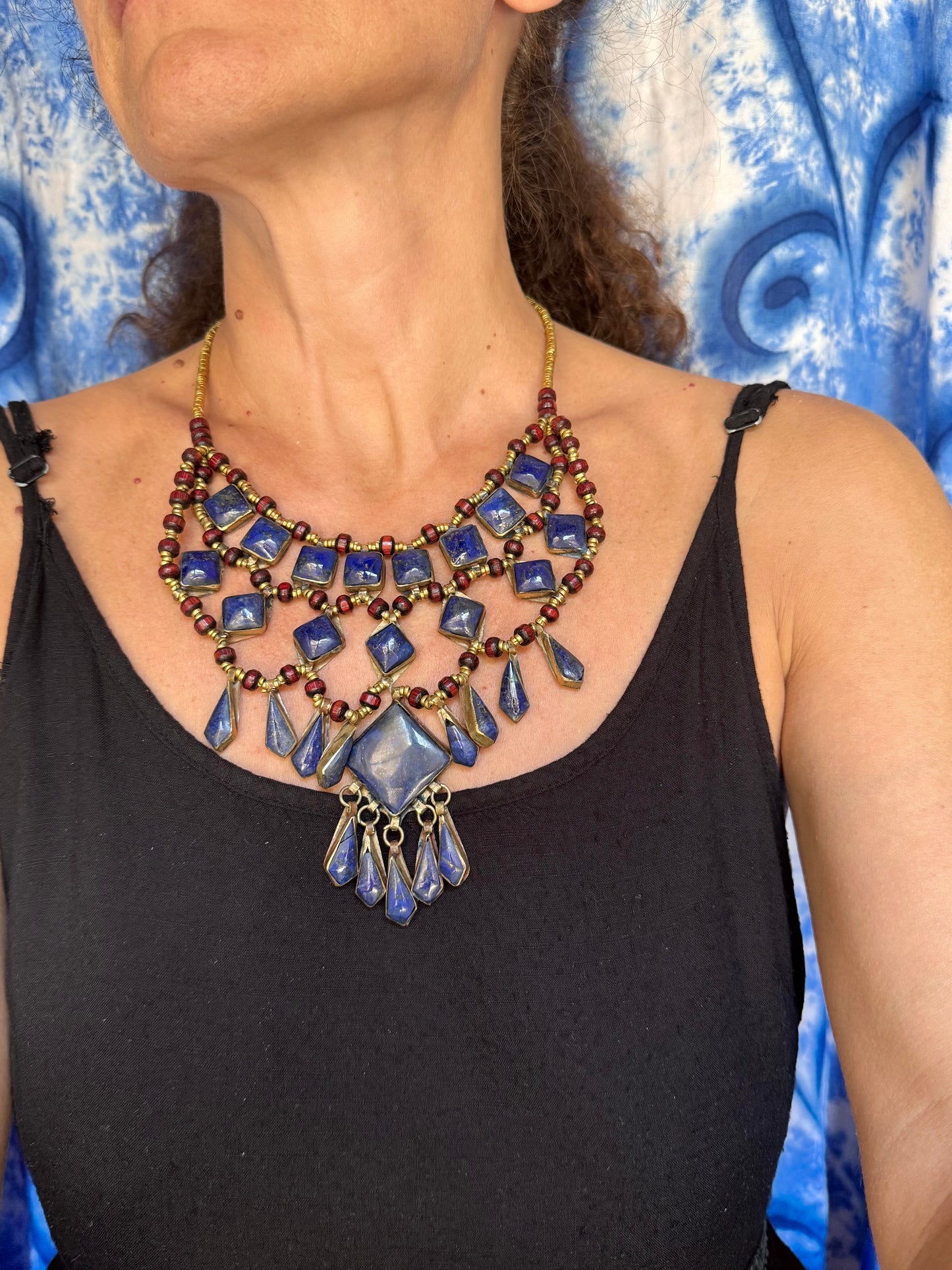Collana vintage Lapislazzuli