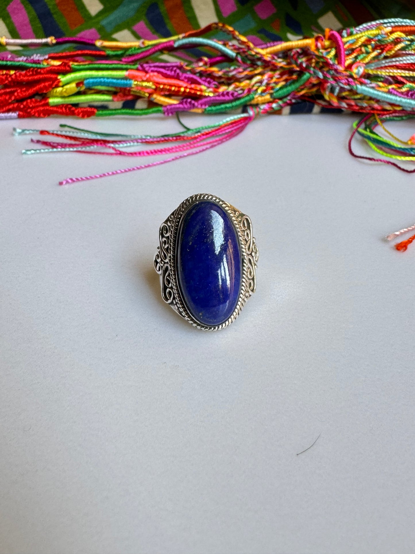 Ring aus 925er Lapislazuli T99-Silber