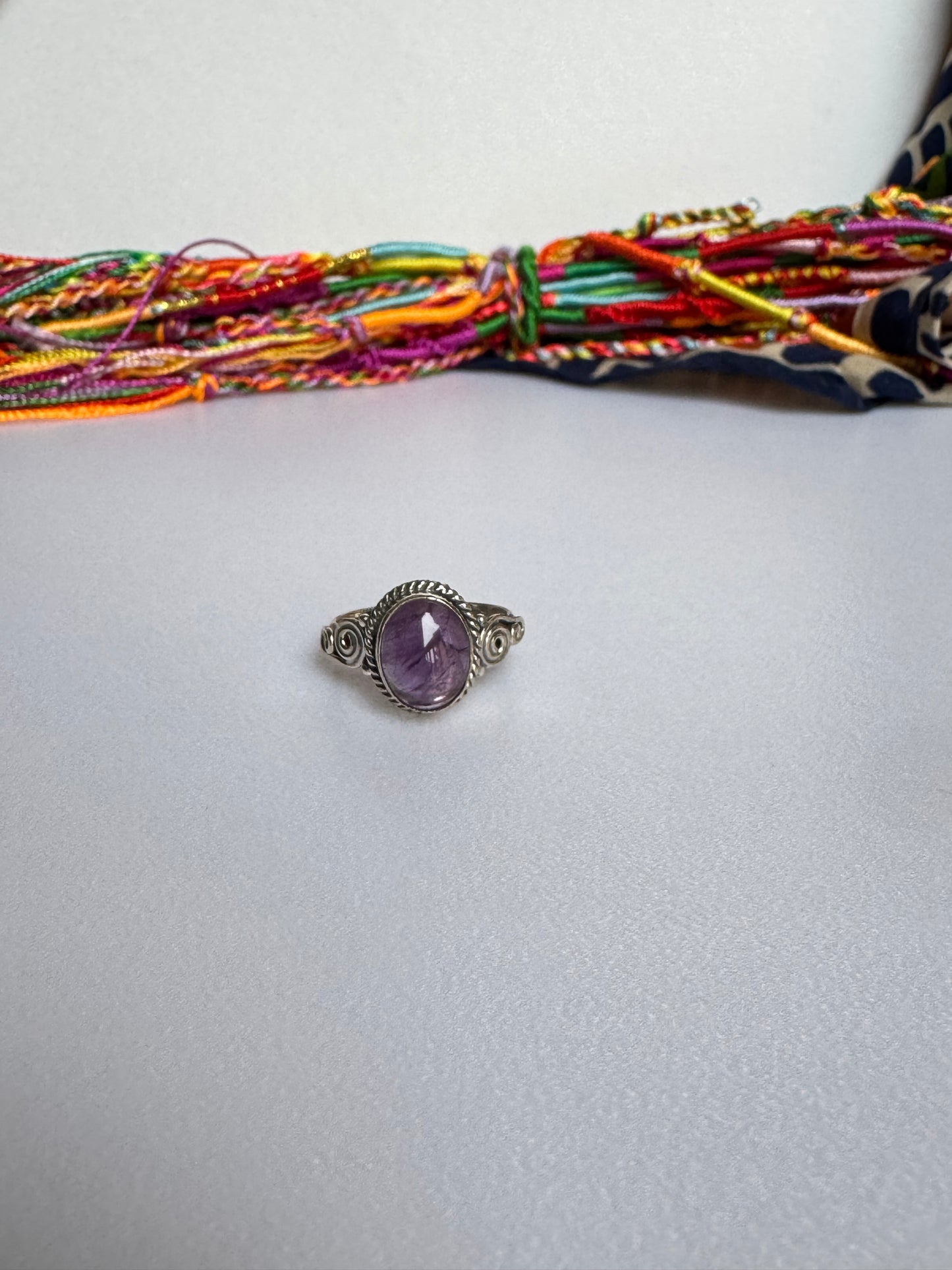 Anello argento 925 ametista misura 12/13 - 3AME