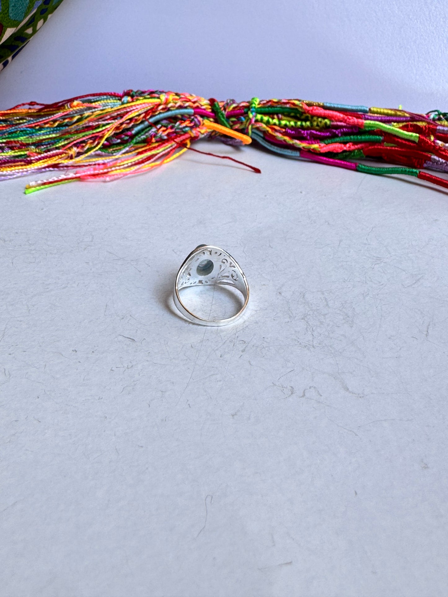 Anello argento 925 acquamarina misura 12 - 19UM