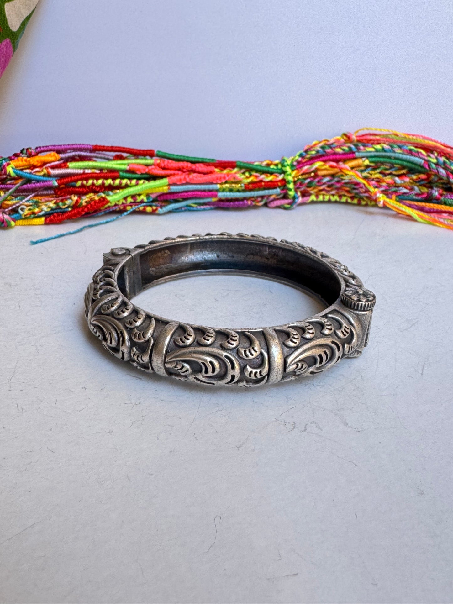 Bracciale bangle argentato