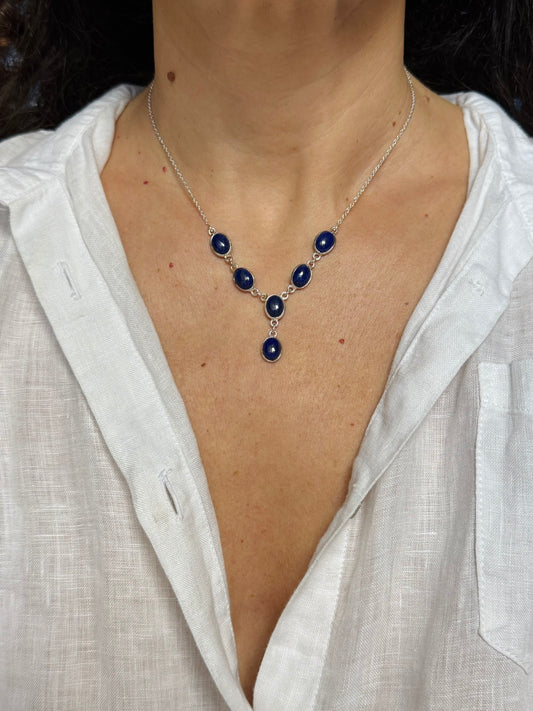 Collana argento 925 lapislazzuli