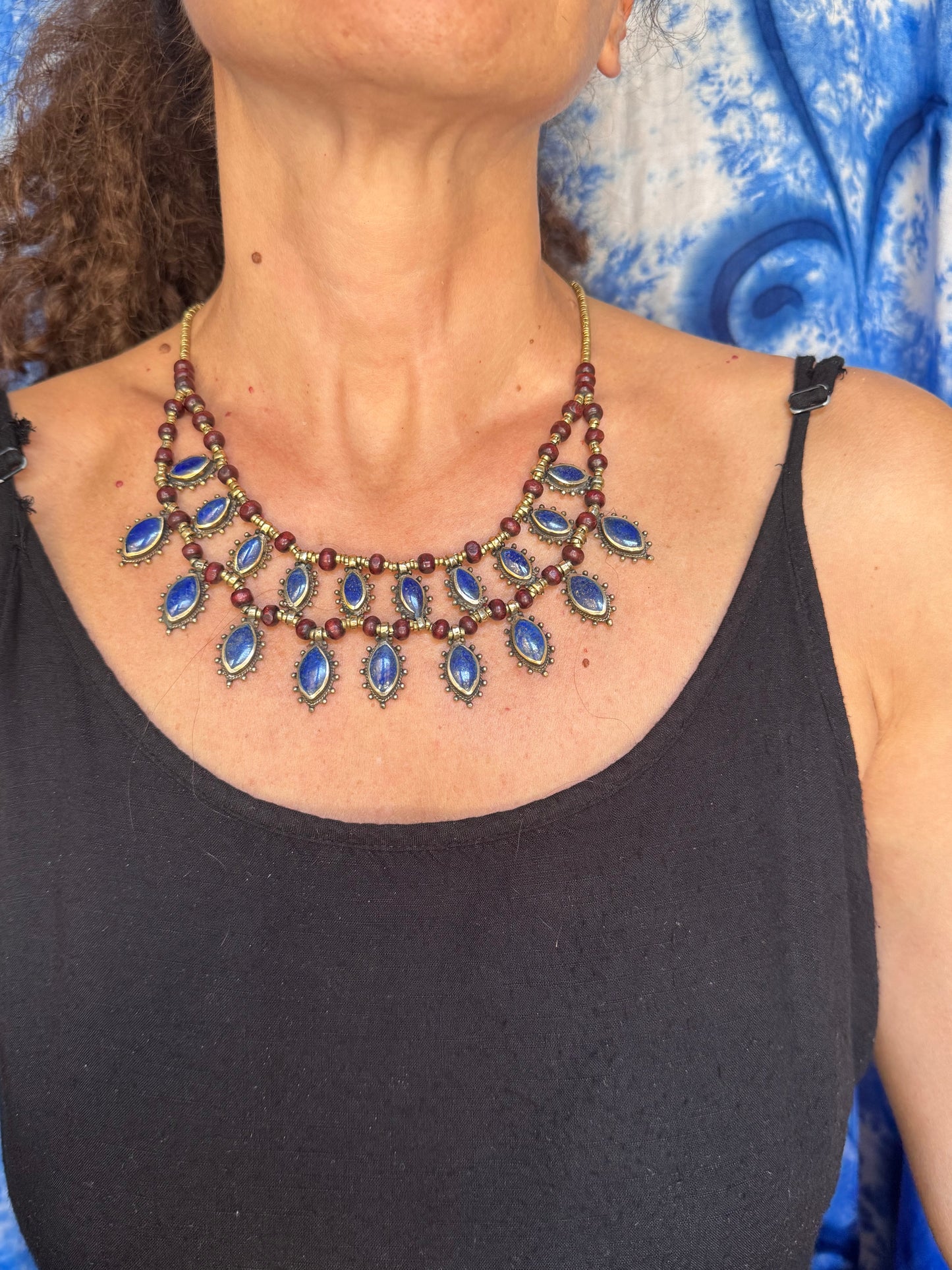Collana vintage Lapislazzuli