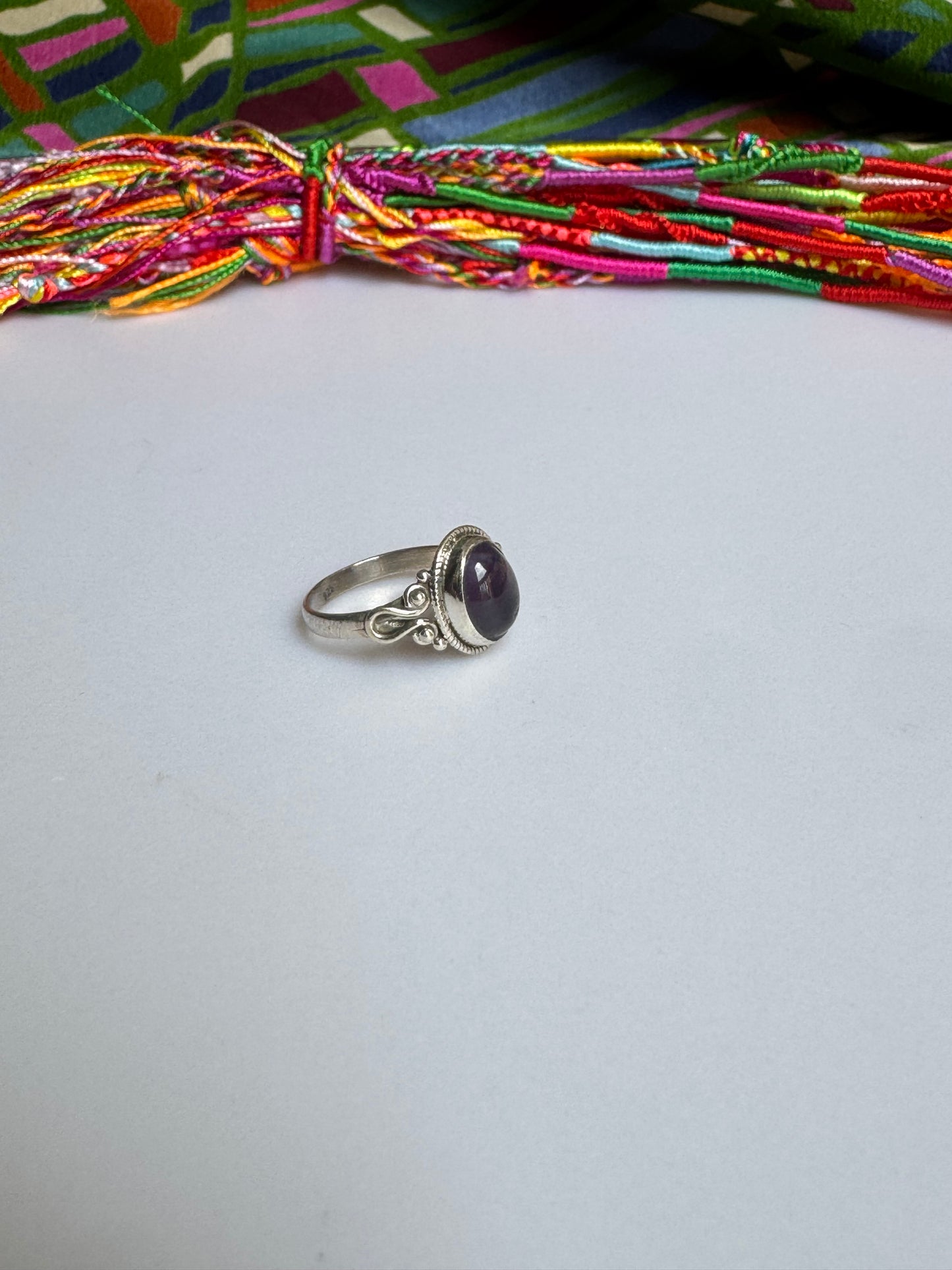 925 silver amethyst ring size 11/12 - 3A