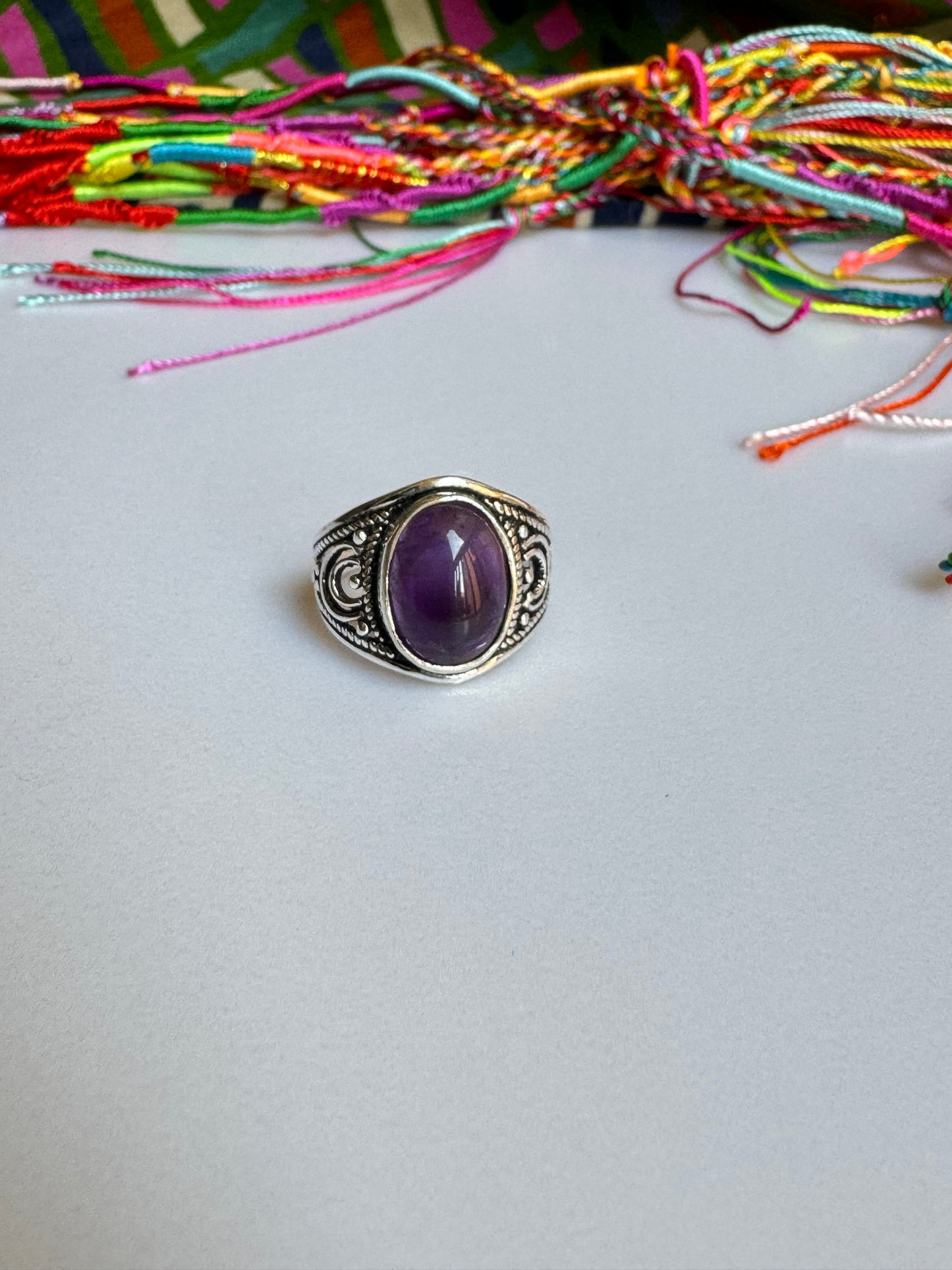 Amethyst Silver Ring T83